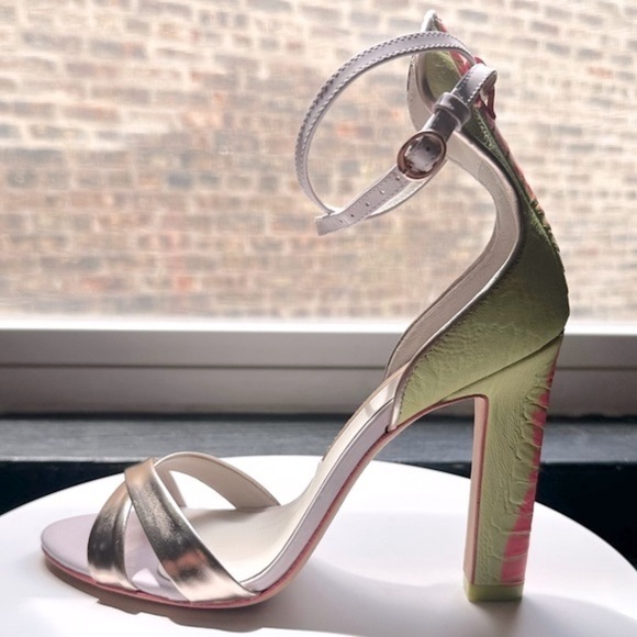 🌺 SOPHIA WEBSTER 👠 Nicole Hot Bubblegum Sandal, Sunny Lime size 38.5 - Picture 5 of 16